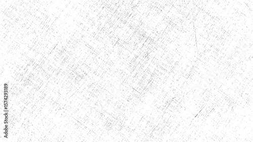 Diagonal sketch grunge texture with faded crosshatch lines and worn noise. Abstract distressed overlay pattern on white background. Vintage rough surface art.