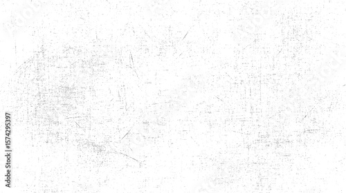 Worn grunge texture with faded scratches and patchy distressed overlay. Abstract rough background on white surface. Vintage noise pattern with sketch lines.