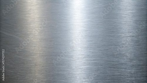 Shiny brushed metal texture creates a sleek and modern industrial background