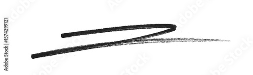Black Hand-Drawn Line PNG - Zig-Zag Underline Strike Through Image,  Abstract Brush Stroke, Isolated Marker Lines png, Bold Ink Strokes for Design and Art