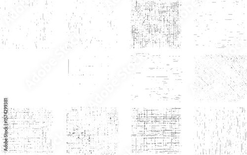 Vintage grunge frames, Rough black and white texture vector. Distressed overlay texture. Grunge background.