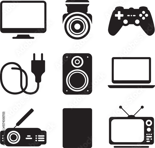 Electronic devices and accessories collection technology electronics