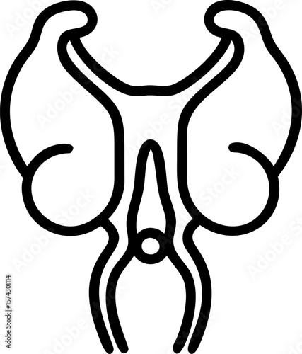 Abstract black vector illustration of a crowned skull art design and deer animal silhouette icon, perfect for tattoo or logo