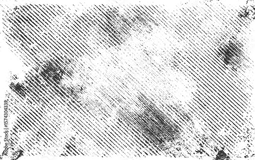 Abstract white and black texture of a grunge concrete dust wall with cracks and scratches background. Vector grunge urban background. Distress texture. Easy to create abstract distressed effect.