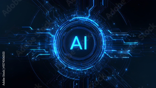 Futuristic AI Circuit Interface