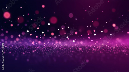 Abstract Dust Particles Background. Bokeh Particles Background