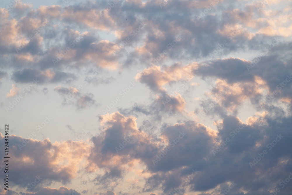夕方の曇り空 夕方の曇り空