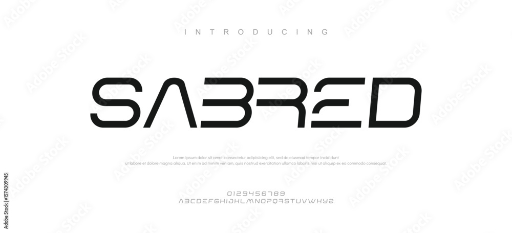 Fototapeta premium Modern urban alphabet fonts. Typography sport, simple, technology, fashion, digital, future creative logo font.