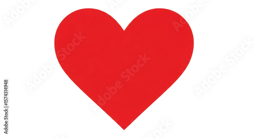 Free Download Bold red heart shape isolated on a transparent background - GFXLoad