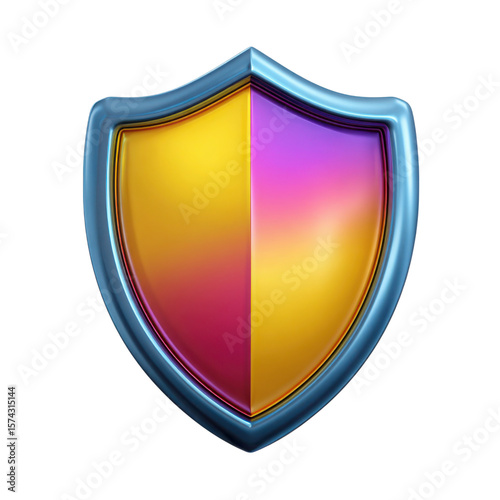 Free Download Vibrant gradient shield emblem colorful - GFXLoad