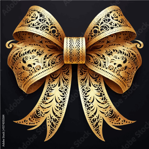 golden christmas bells