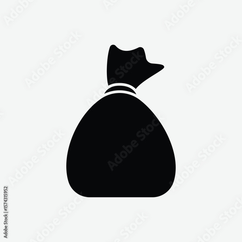 High-quality garbage bags vector silhouette set. Perfect for recycling, trash icons, waste bag clipart, and eco projects. Download and use in any design.