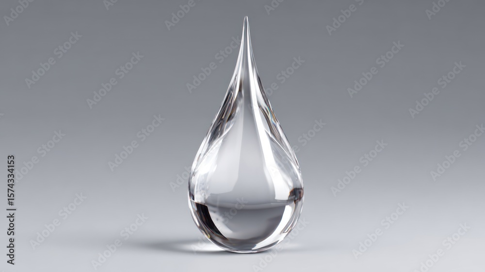 Fototapeta premium Clear water drop