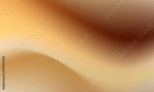 Smooth flowing abstract background with soft gradients transitioning from warm golden yellow to rich earthy brown tones creating a sense of depth and movement