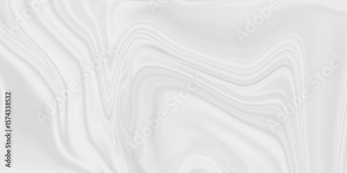 Abstract white, silver liquid marble surfaces background design. ink backdrop with wavy pattern. modern background design with luxury cloth or liquid wave or wavy folds of grunge silk texture.