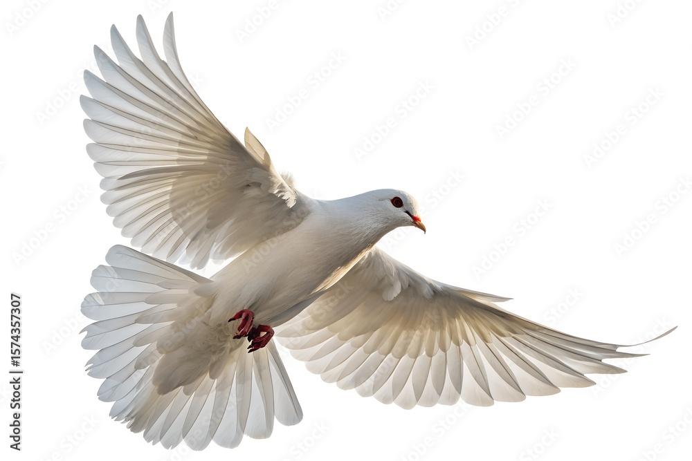 Fototapeta premium dove isolated on white