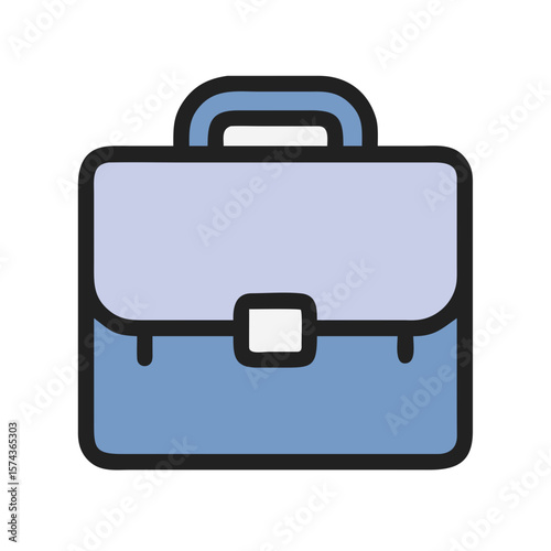 Colorful graphic of a briefcase icon for business, finance, and professional themes