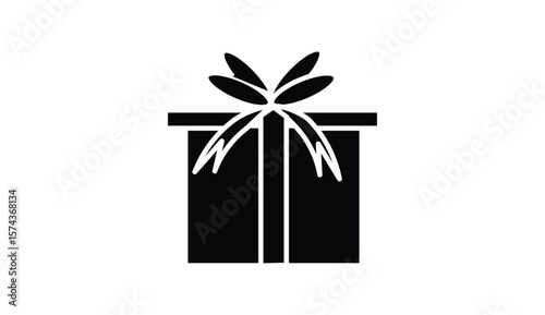 Gift box icon outline and solid style Vector. Gift box with ribbon icons vector set for UI designs