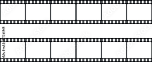Retro Film Strip Frame – Old Negative Film Vector Illustration