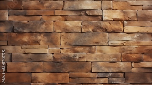 Old textured brick wall with rustic surface and natural brown tones