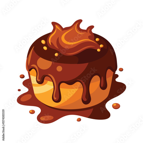 Deliciously decadent chocolate cake with rich gooey frosting and dripping glaze