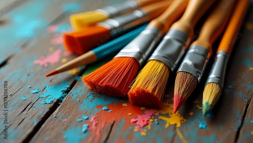 Fototapeta premium paint brush for painting
