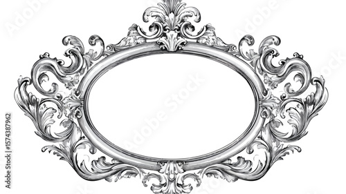 Exquisite Engraved Baroque Mirror Frame Design for Elegant Interiors