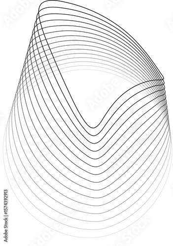 Circle blend effects out line halftone use for technology concept