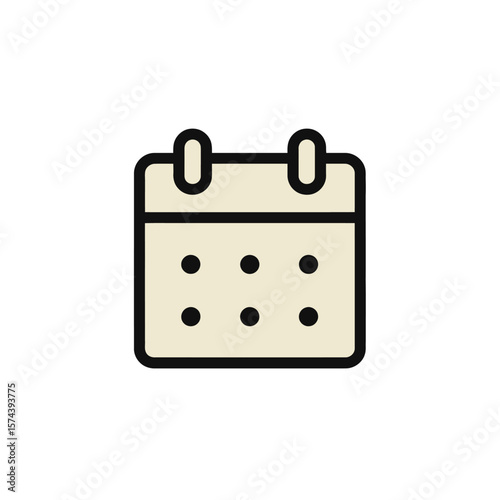 Calendar icon displays schedule reminder in clean style
