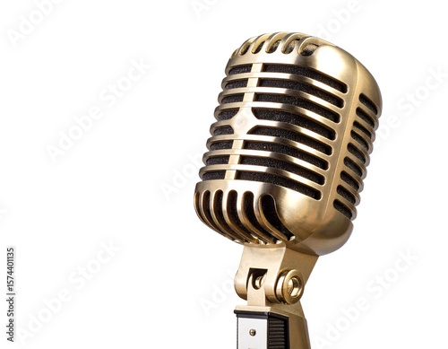 Black studio Microphone. Modern mic