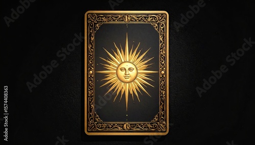 Golden Tarot Card