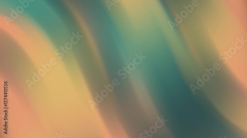 Abstract Motion Teal Peach and Yellow Gradient Flowing Dynamically Across the Frame