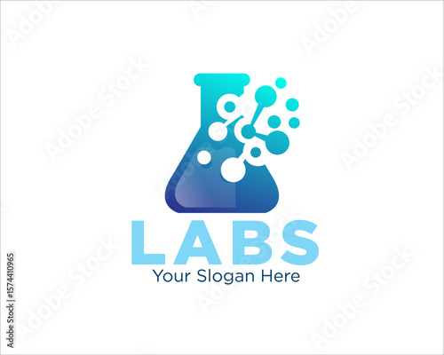 bio tech lab logo designs for medical research