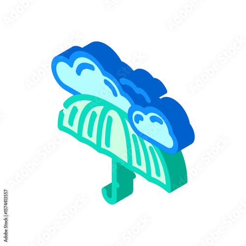 weatherproof isometric icon vector illustration