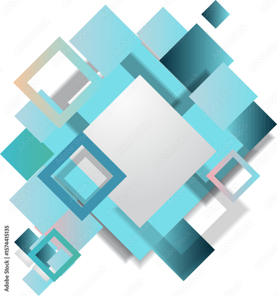 Obraz premium Minimal abstract geometric shapes, colorful backgrounds. Gradient background design for wallpaper, cards, social media posts, background etc.