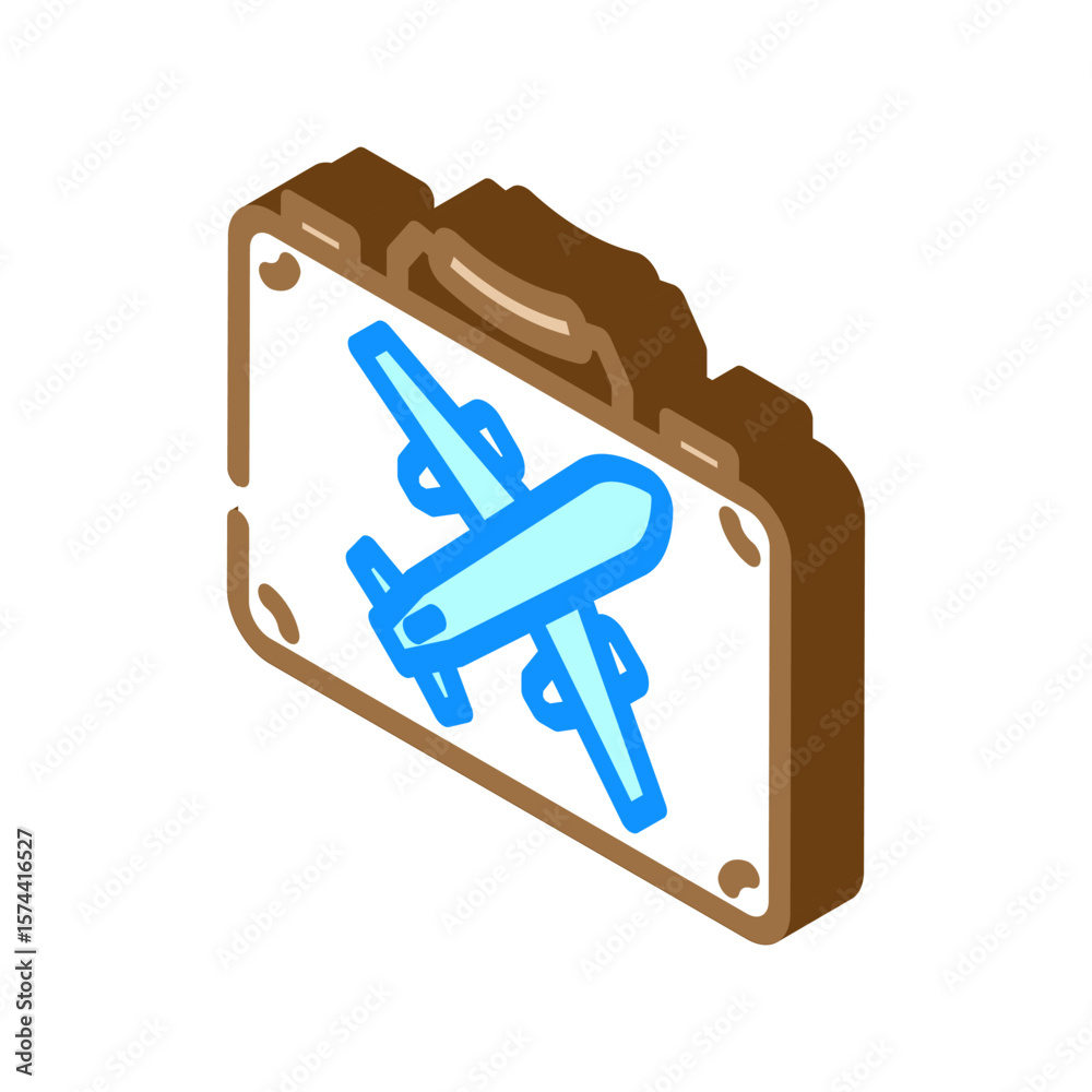 Obraz premium travel friendly isometric icon vector illustration