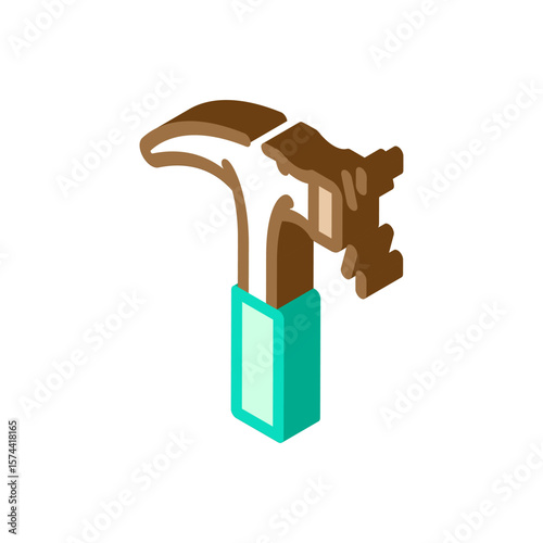 durable construction isometric icon vector illustration