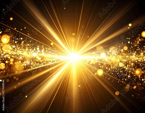 Gold burst explosion