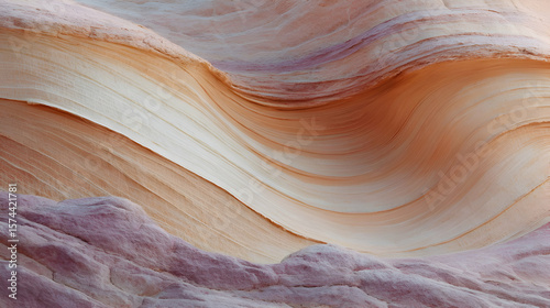 The Wave's Gentle Undulation: A mesmerizing sandstone formation