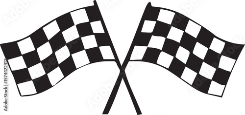 Checkered racing flags checkered flags black and white