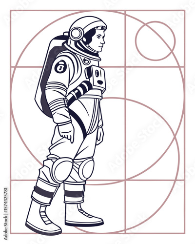 Astronaut exploring uncharted celestial bodies with scientific precision and adventure