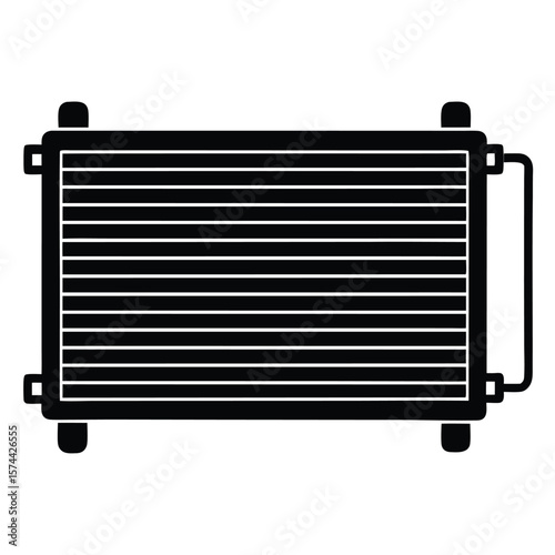Psychologist element isolated heat exchanger on white background