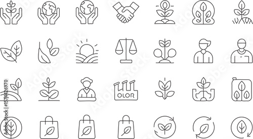set of icons