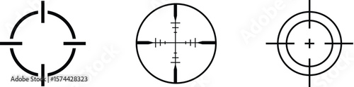 icon of target shooting rifle and arrow 