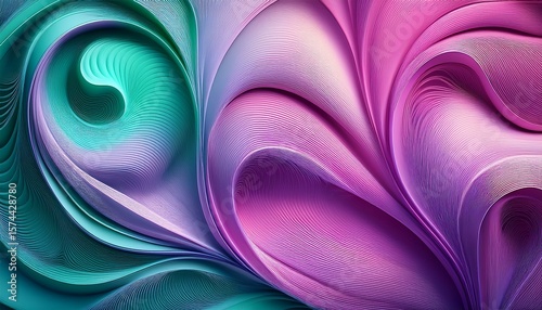 abstract purple pink teal gradient swirls background