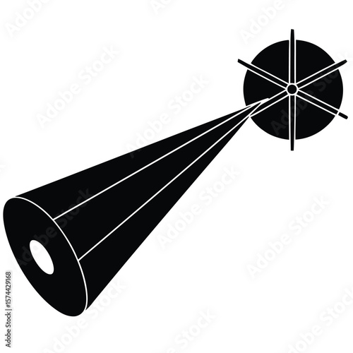 Psychologist element isolated ion beam on white background