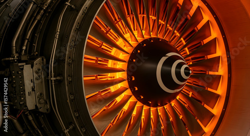 Aircraft engine jet turbine