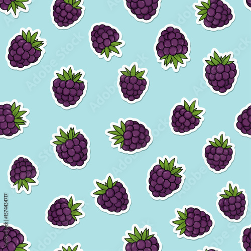 seamless pattern with berries