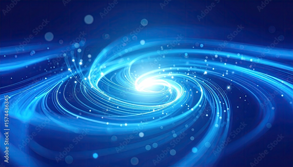 Fototapeta premium Abstract swirling vortex of light
