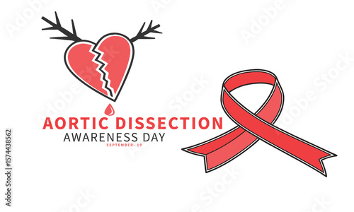 Aortic Dissection Awareness Day. Aortic concept design background.